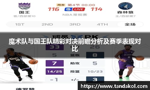 魔术队与国王队精彩对决前瞻分析及赛季表现对比